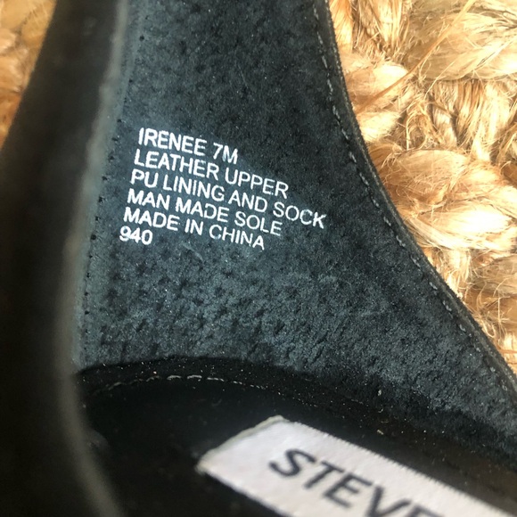 New: Steve Madden Irenee Black Suede. Size 7 - Picture 11 of 16